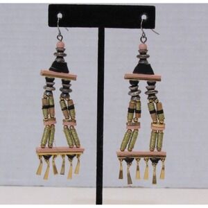 Vintage Pierced Dangle Earrings 80s 90s Boho Chic Whimsical Fairy Chandelier